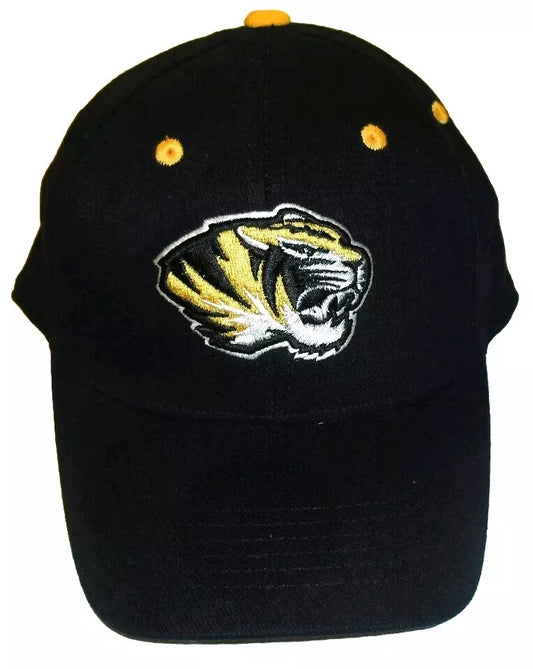 Missouri Tigers Top of the World Mens Black Stretch Fit One Fit hat Cap New Ncaa