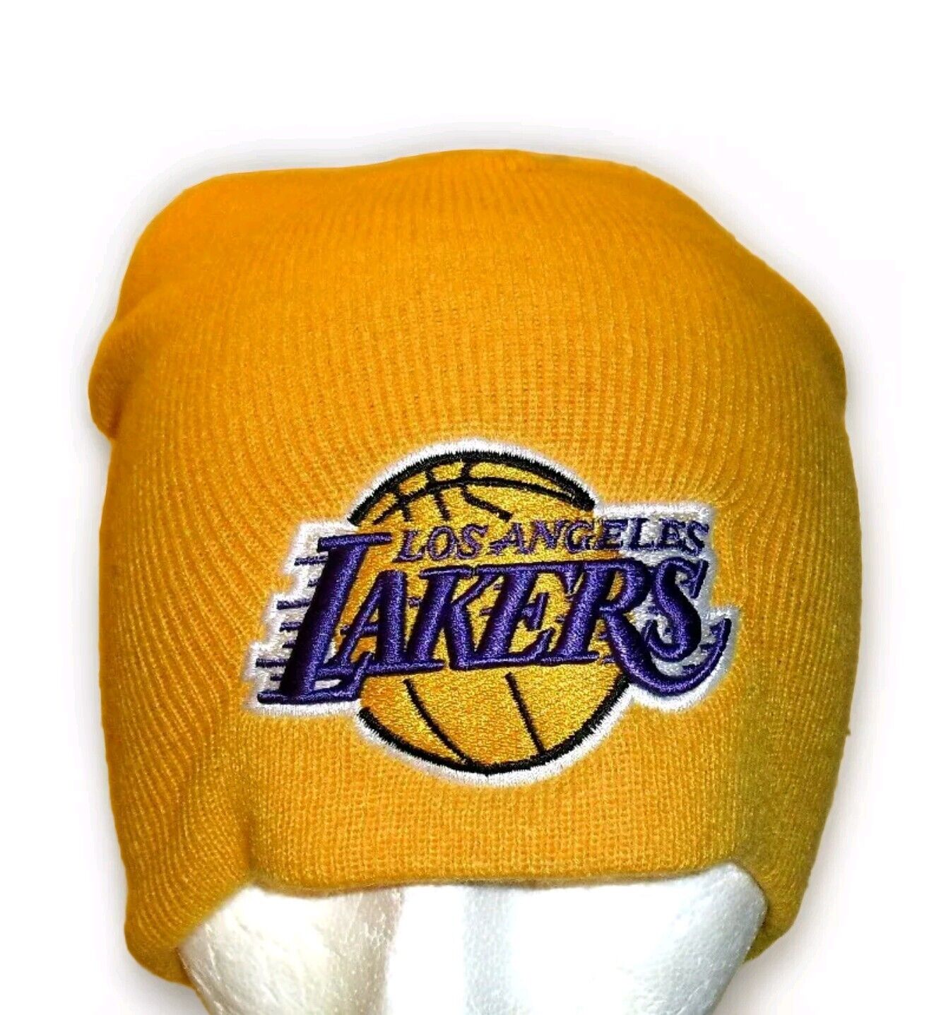 Los Angeles Lakers Mens New Era Adult Beanie Yellow Winter Hat Cap New Tags Nba