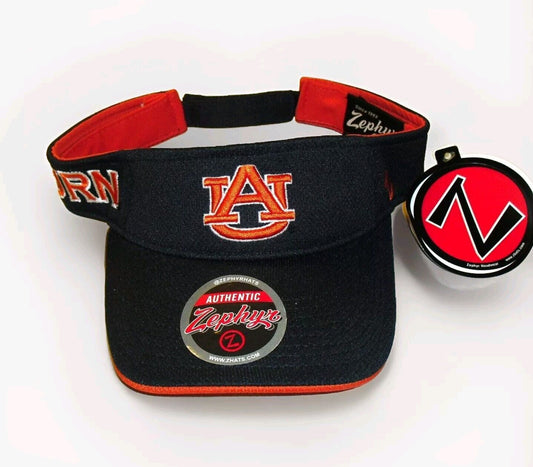 Auburn Tigers Mens Zephyr Visor hat cap Ncaa New Tags