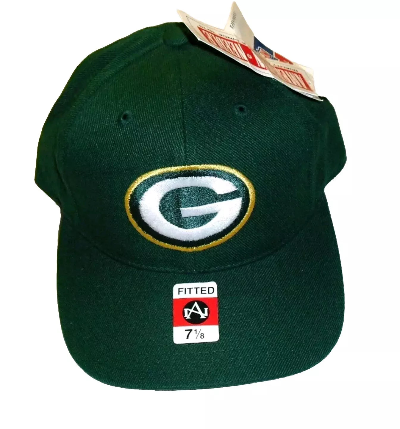 Green Bay Packers Mens Vintage 90s American Needle fitted hat sz. 7 1/8 New Tags