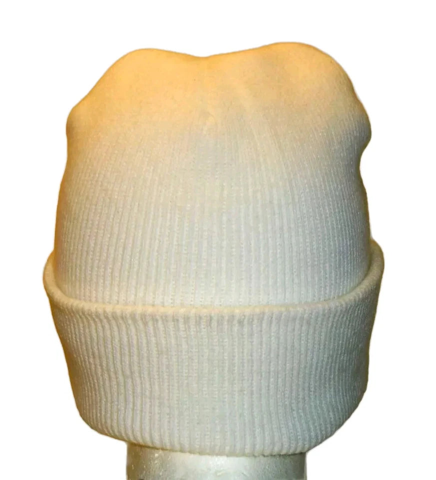 Seattle Mariners Mens Vintage White Adult Beanie Winter Cuffed hat cap New
