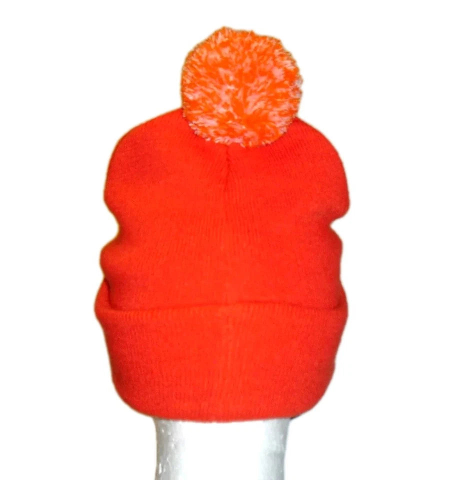 San Francisco Giants Orange Vintage 90s Mens Pom Beanie Winter Cuffed hat New