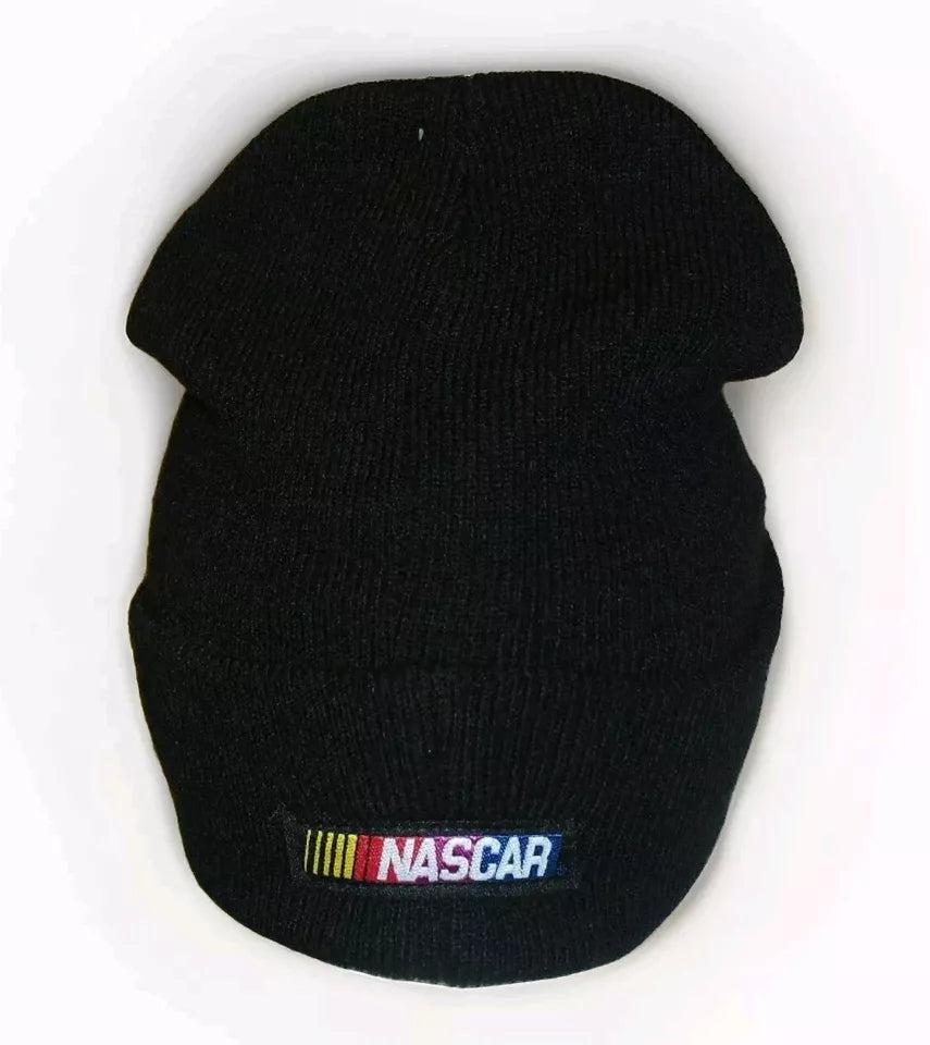 Team Tabasco Racing Vintage 90s Nascar Mens Black Cuff Beanie Winter hat cap New