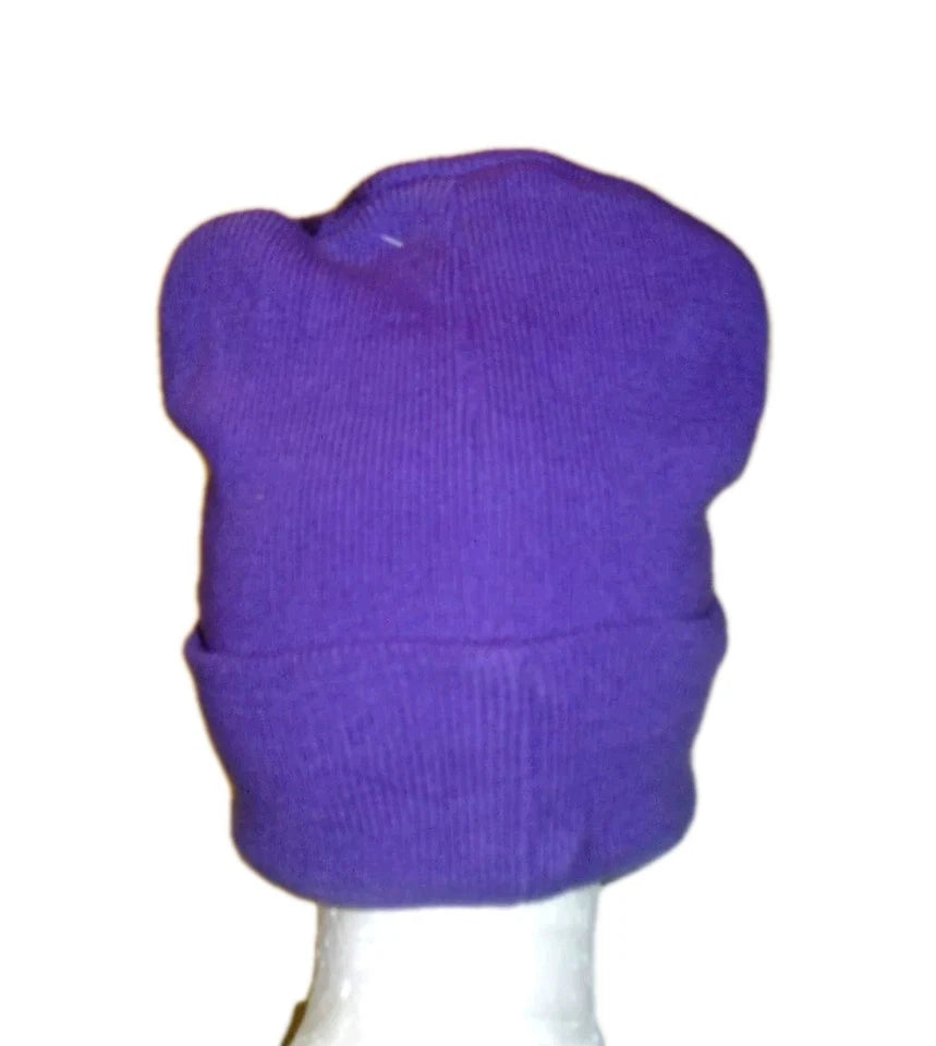 Utah Jazz Vintage 90s Mens Beanie Purple Winter Hat Cap New Tags Nba Karl Malone